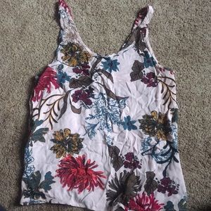 Pink tank top with back detail